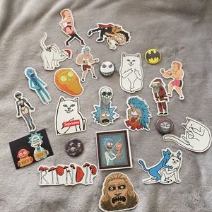 Rick and Morty and RIPNDIP. Pin and sticker pack.